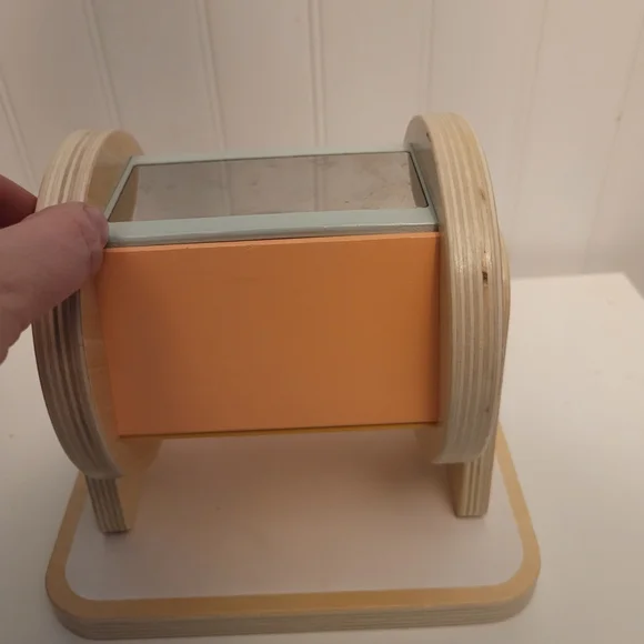 Vibrant Wooden Rotating Drum for Kids - Picture 2 of 5